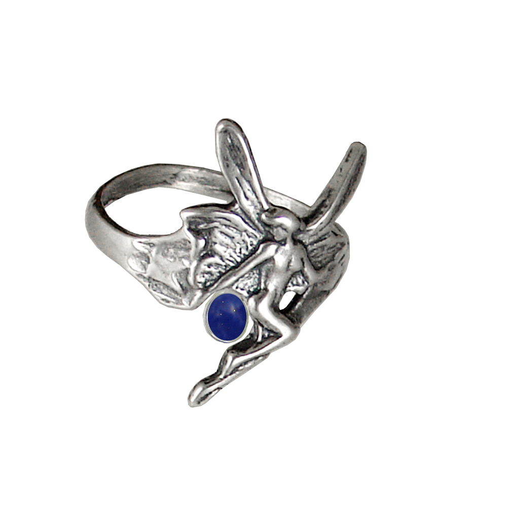 Sterling Silver Fairy Ring With Lapis Lazuli Size 9 Sterling Silver Fairy Ring With Lapis Lazuli Size 9